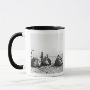 Mug Le Caire Égypte, jockeys de chameaux Pyramides de