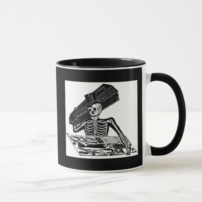 Mug "Le Calavera des personnes" circa 1800's Mexique (Droite)