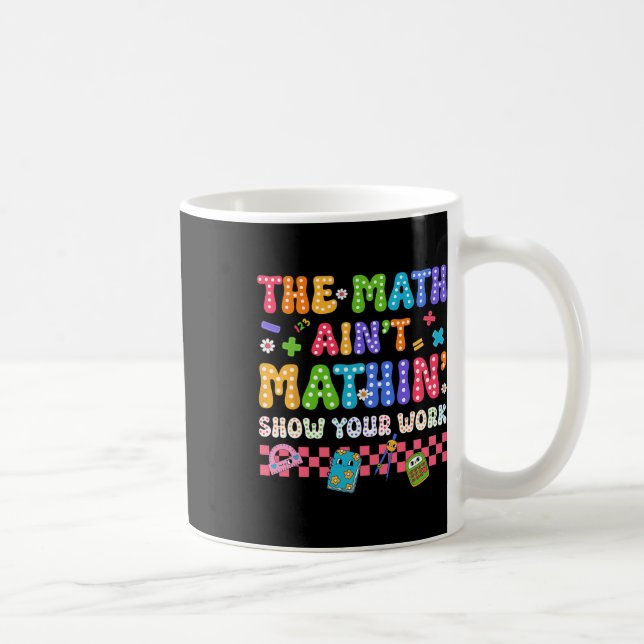 Mug Le calcul n'est pas drôle pour le professeur de re (Droite)