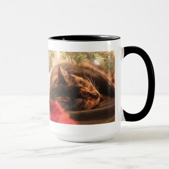 Mug Le calicot mignon de Noël, rêves de Noël peut (Droite)