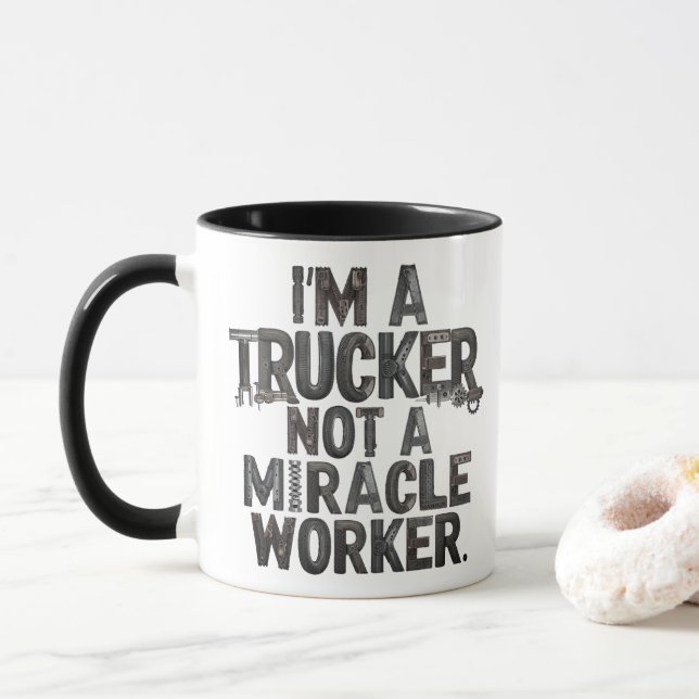 Mug Le camionneur n'est pas un miracle (Avec donut)