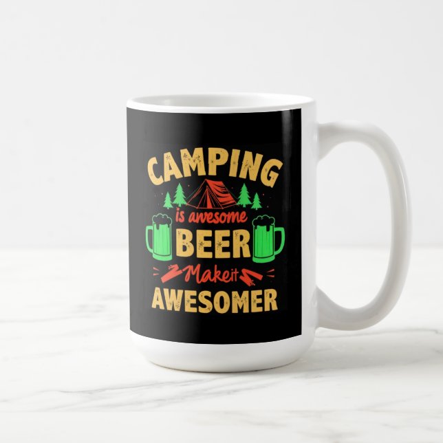Mug Le camping est une bière géniale Makeit Awesomer-6 (Droite)