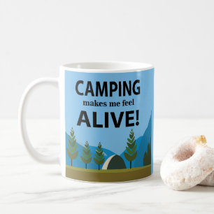 Mug Le camping me fait me sentir vivant Camping