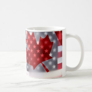 Mug Le Canada avec les drapeaux américains