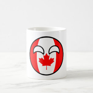 Mug Le Canada Geeky tendant drôle Countryball
