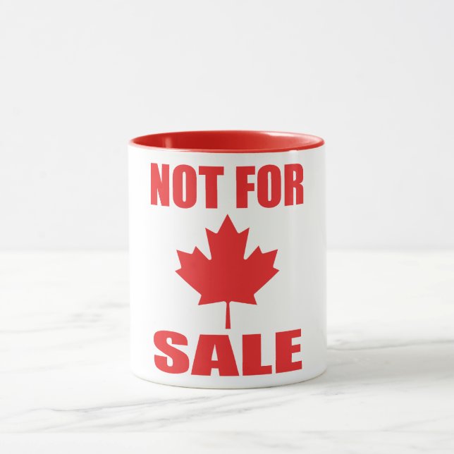 Mug Le Canada n'est PAS à vendre (Centre)