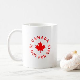 Mug Le Canada n'est pas à vendre typographie de la feu