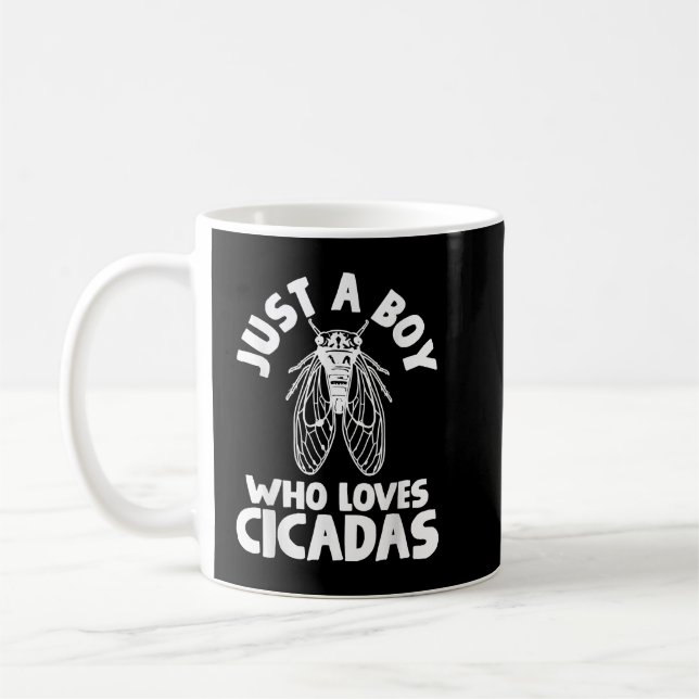 Mug Le Canada, un petit garçon qui aime les Cicadas (Gauche)