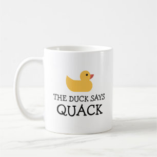Mug Le Canard Dit Quack Bain Jaune Canard