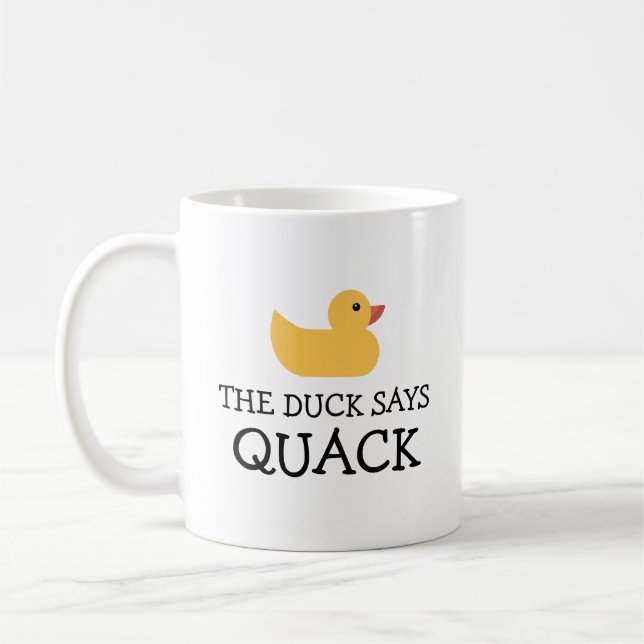 Mug Le Canard Dit Quack Bain Jaune Canard (Gauche)