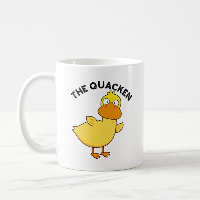 Mug Le Canard Drôle de Quacken Pun (Gauche)