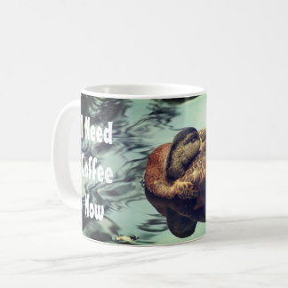 Mug Le canard endormi a besoin de café maintenant drôl