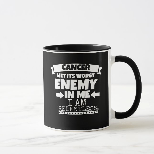 Mug Le cancer a atteint son pire ennemi (Droite)