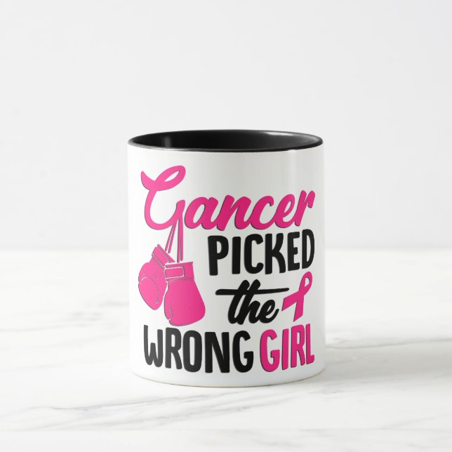 Mug Le Cancer A Pris La Mauvaise Fille (Centre)