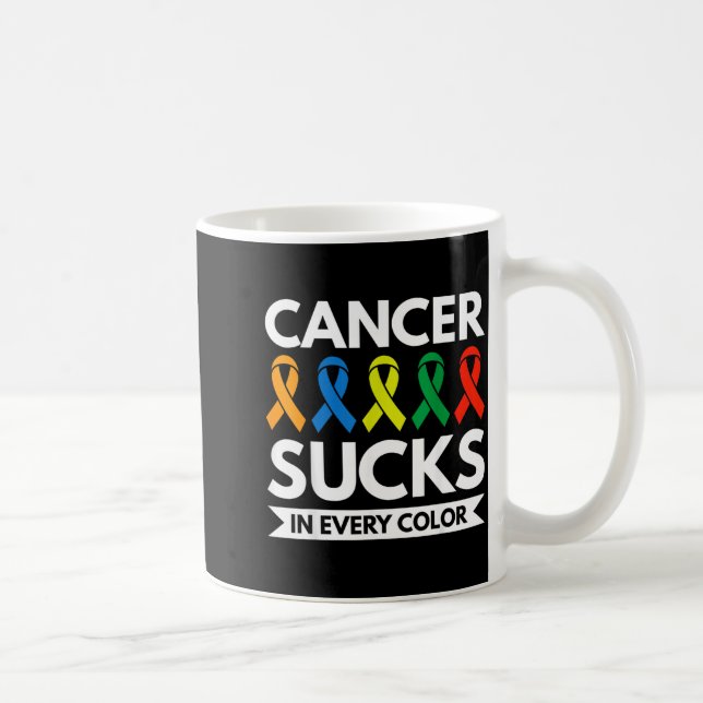 Mug Le cancer craint dans toutes les couleurs (Droite)