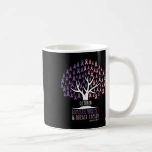 Mug Le Cancer De L'Arbre À Ruban Et La Violence Domest