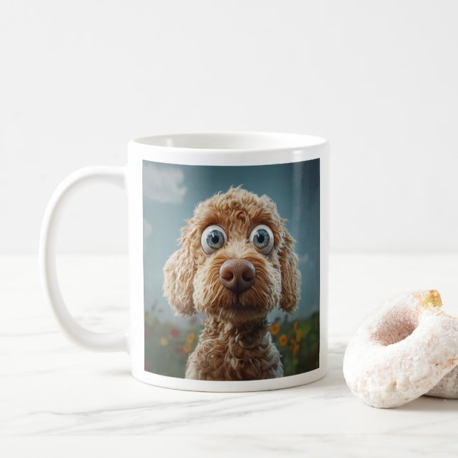 Mug Le caniche australien à gros nez (Avec donut)