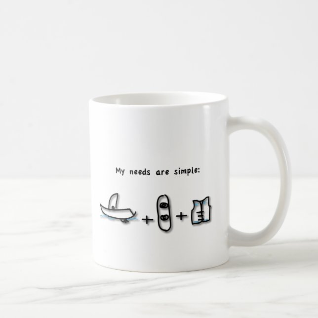 Mug Le canotage est tout que j'ai besoin (Droite)