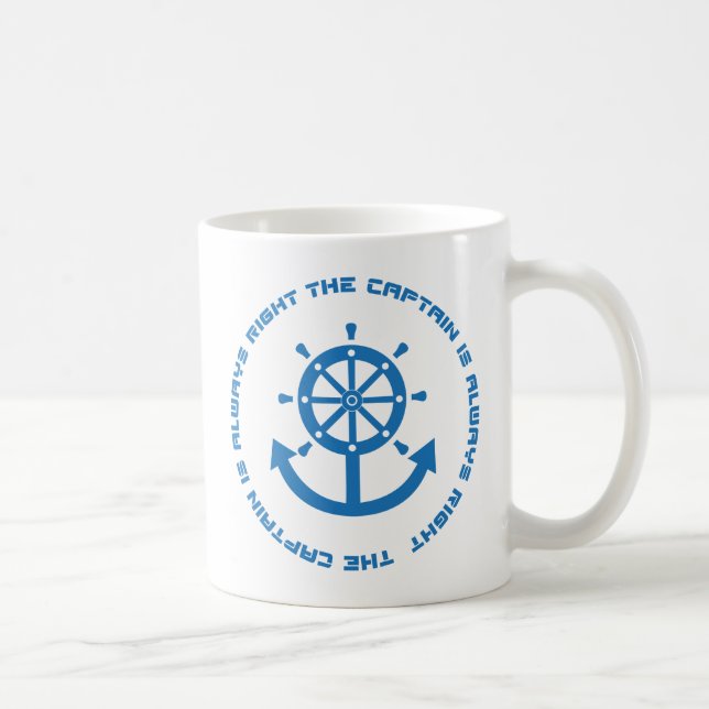 Mug Le capitaine a toujours raison (Droite)