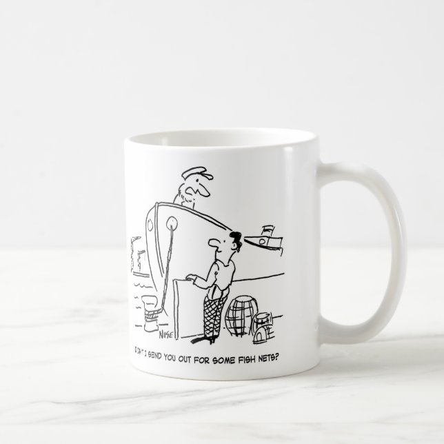 Mug Le capitaine du navire demande au membre d'équipag (Droite)