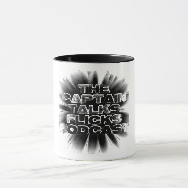 Mug Le capitaine Talks Flicks Podcast (couvert secret) (Centre)