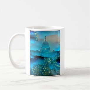 Mug Le Capitole des États-Unis dans les lumières