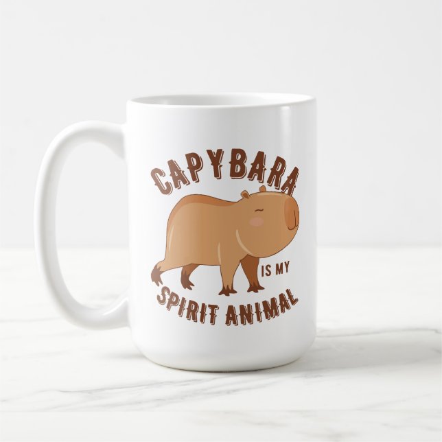 Mug Le capybara est mon animal d'esprit (Gauche)
