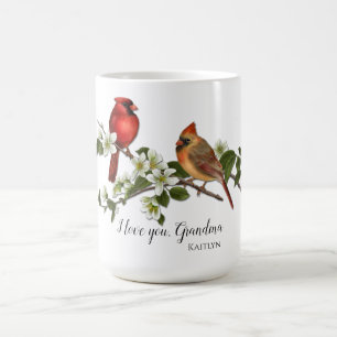 Mug Le cardinal des hommes et des femmes Je t'aime gra