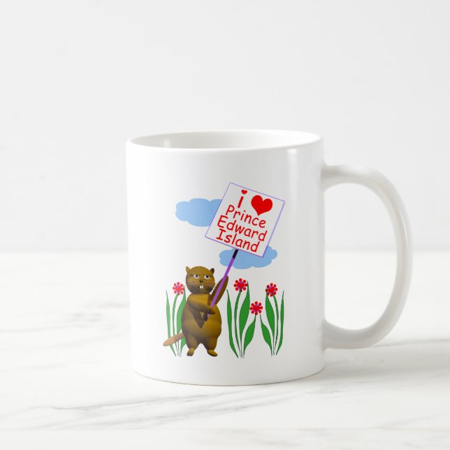 Mug Le castor canadien aime Île-du-Prince-Édouard (Droite)