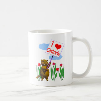 Mug Le castor canadien aime l'Ontario