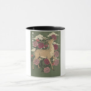 Mug Le Cerf Et Les Roses Beaux