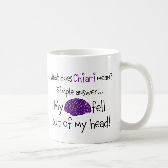 Mug Le cerveau a tombé (Droite)