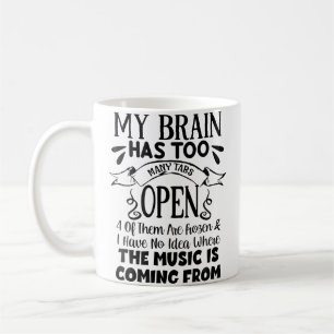 Mug Le cerveau des femmes a beaucoup trop d'onglets ou