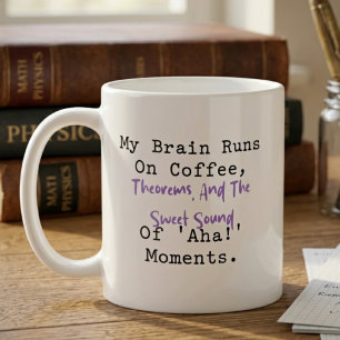 Mug Le cerveau fonctionne avec des théorèmes de café M