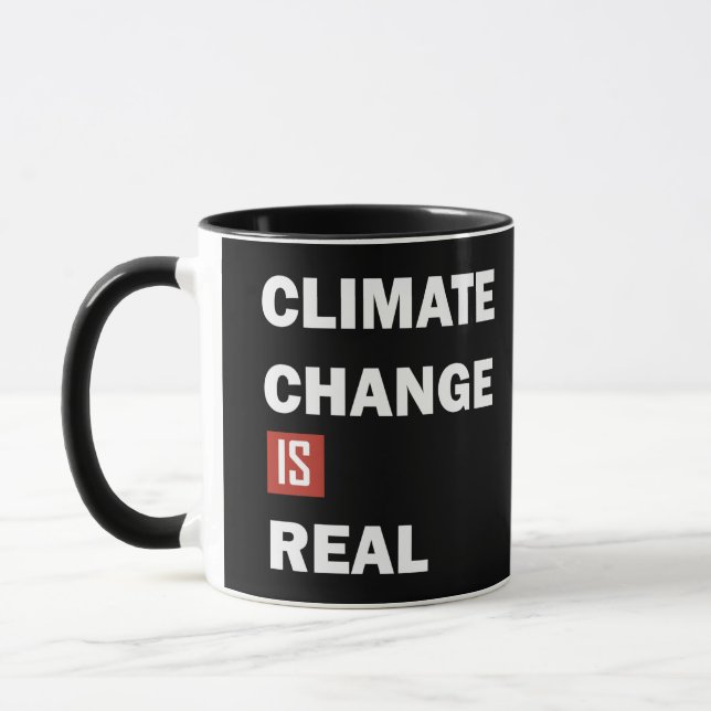 Mug Le changement climatique est une réelle prise de c (Gauche)