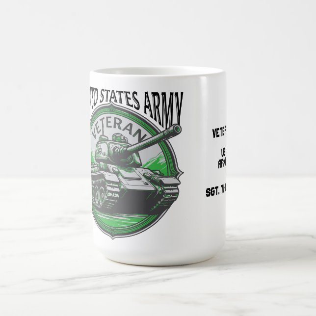 Mug Le char militaire des États-Unis "à la retraite" (Centre)