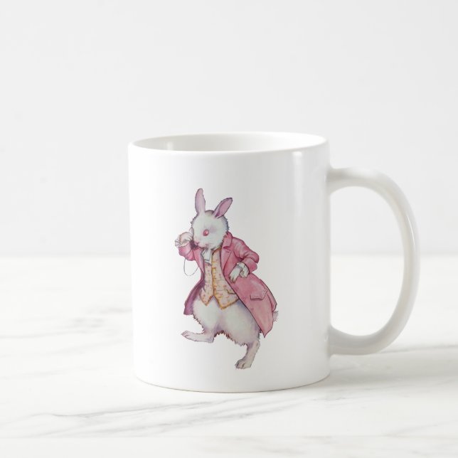 MUG LE CHARMANT RABBIT BLANC D'ALICE (Droite)