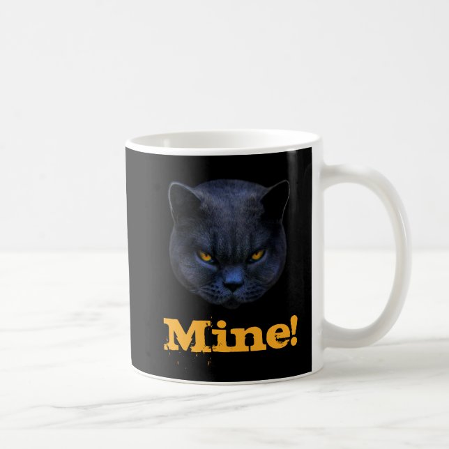 Mug Le chat croisé drôle indique le mien ! (Droite)