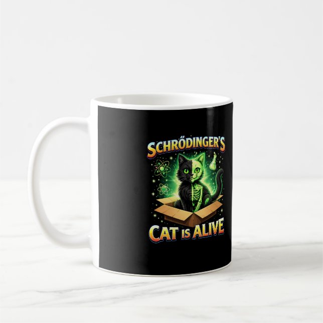 Mug Le Chat Curieux de Schrödinger (Gauche)