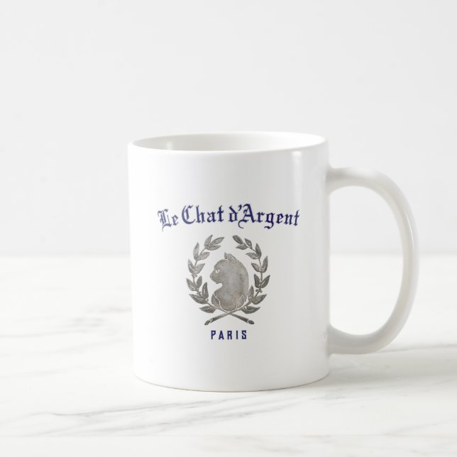 Mug Le Chat d'Argent Paris Bistro Vintage Français (Droite)