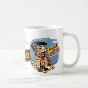 Mug Le Chat d'Argent Vintage Mouséz Pastis Souvenir