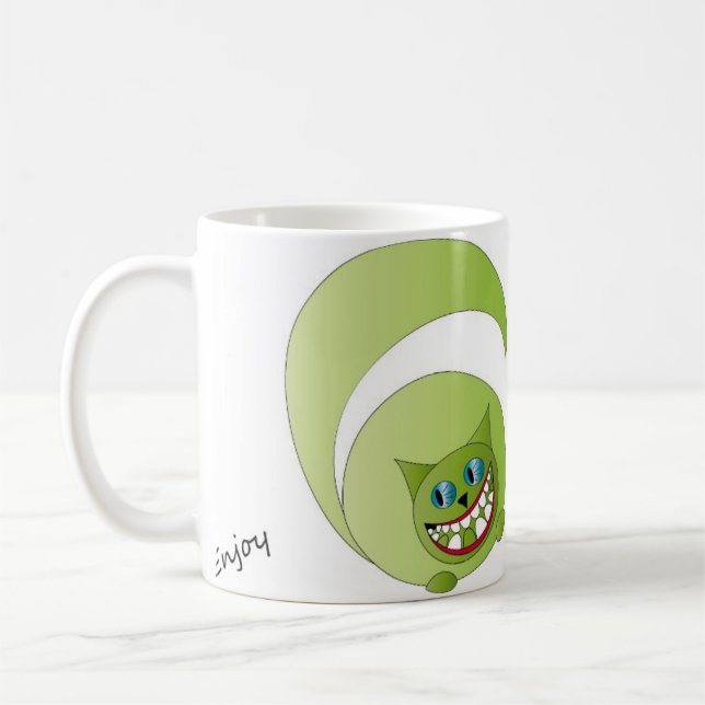 Mug Le chat de Cheshire de tasse, apprécient (Gauche)
