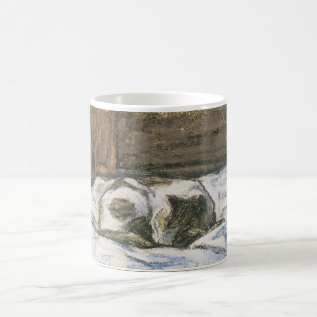 Mug Le chat de Monet dormant sur un lit (Centre)