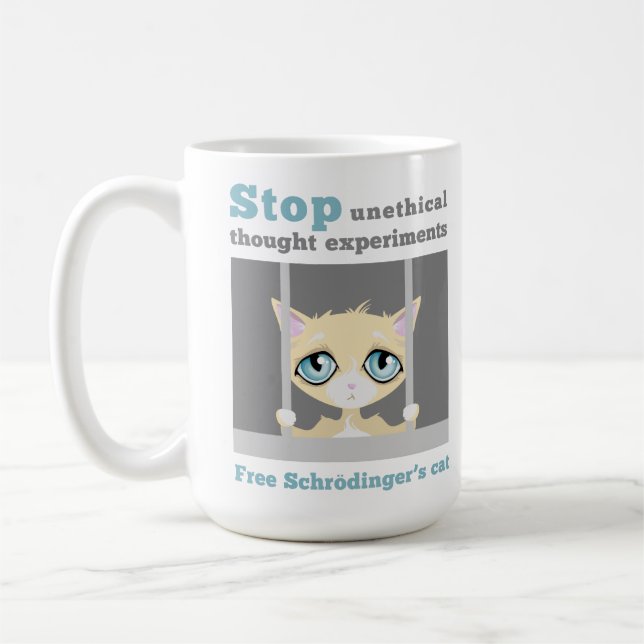 Mug Le chat de Schrodinger libre (Gauche)