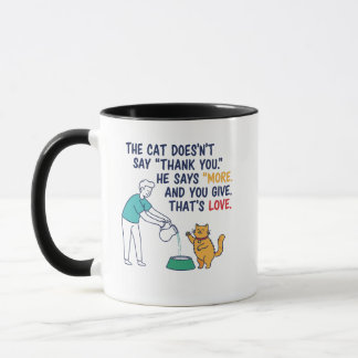 Mug Le Chat Dit Plus" Café en céramique
