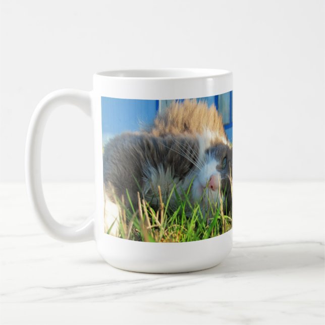 Mug Le chat ensoleillé est ensoleillé (Gauche)