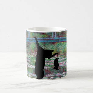 Mug Le chat et la souris noirs accrochés