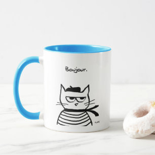 Mug Le chat fâché est tellement très français