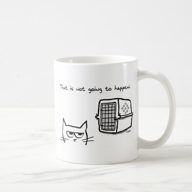 Mug Le chat fâché n'ira pas au vétérinaire (Droite)