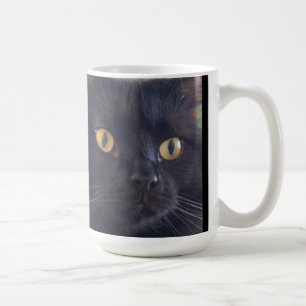 Mug Le chat grincheux ne s'inquiètent pas, visage noi